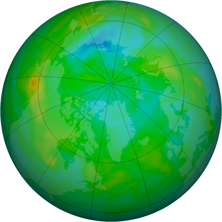 Arctic ozone map for 04 September 1980